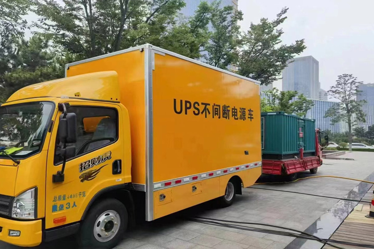 牧野发电机租赁施工现场